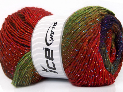 Primadonna Glitz Red Ice Yarns 100g — foto 1