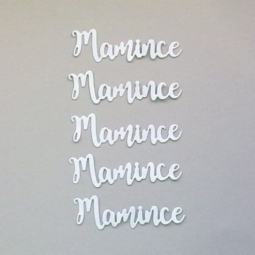 Nápis - Mamince - 5ks - barva dle přání