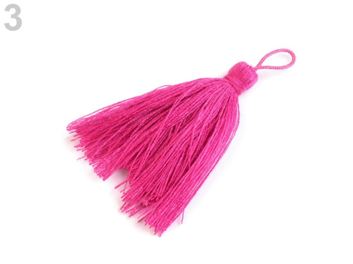 Střapec délka 55 mm (10ks) - pink