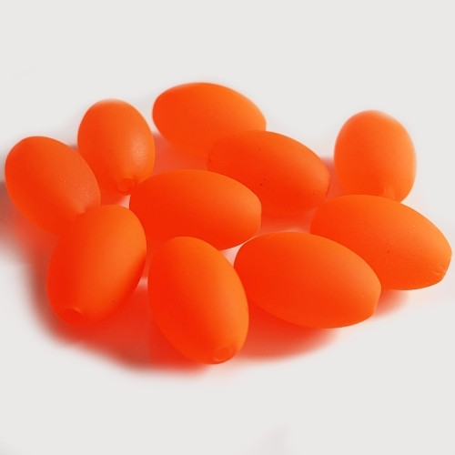 Korálek MATT, oranžová, 12x19mm (5ks)