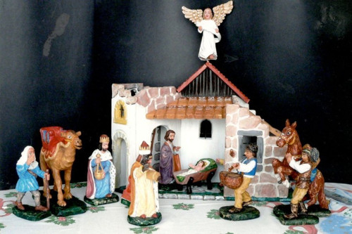 Dřevěný betlém