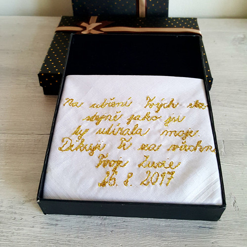 Kapesník s textem — foto 1