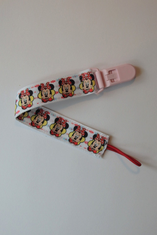 Klip na dudlík - Minnie Mouse