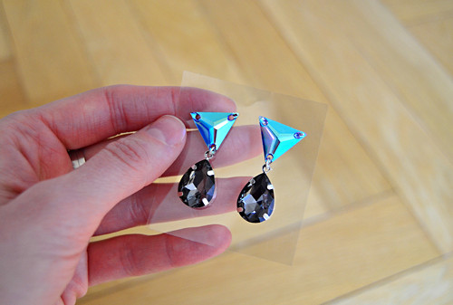 Náušnice Turquoise Grey Drop — foto 1