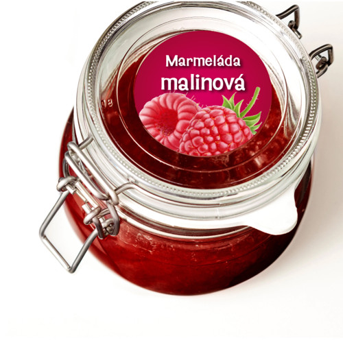 Etiketa - Marmeláda malinová