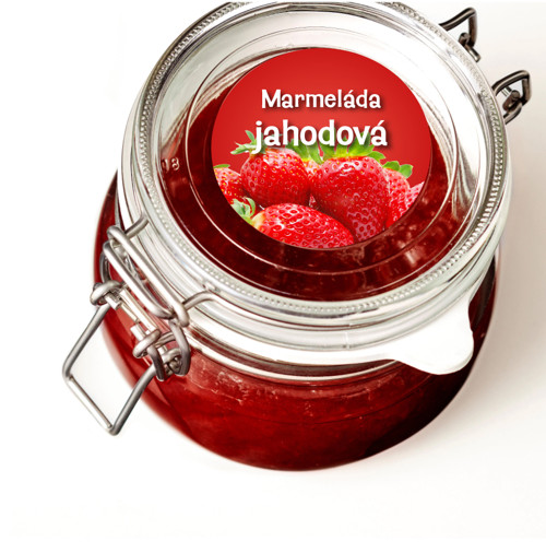 Etiketa - Marmeláda jahodová
