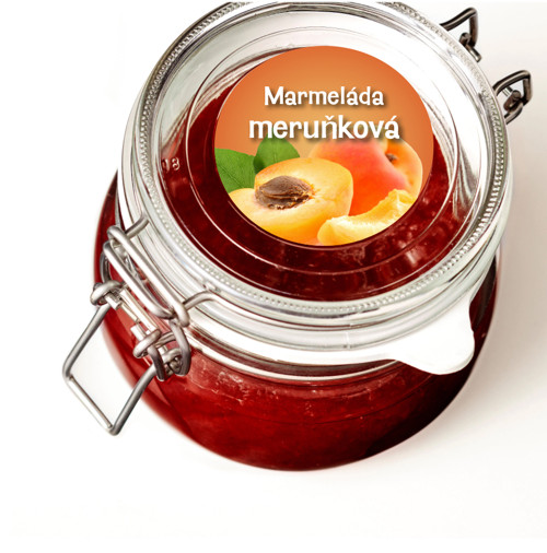 Etiketa - Marmeláda meruňková