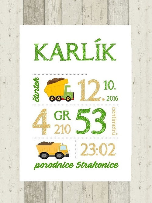 Plakát - dekorace do dětského pokoje