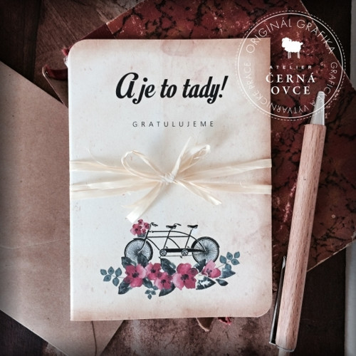 Gratulace K Sňatku, Vintage, formát A6