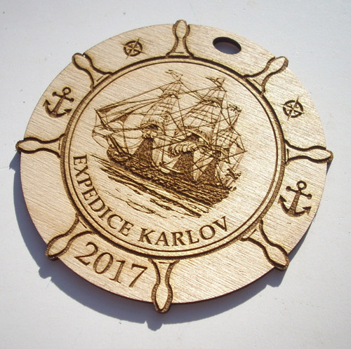 Dřevěné MEDAILE "Expedice Karlov 2017"... — foto 1