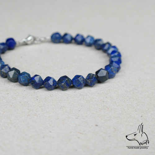 Lazhvard (lapis lazuli) - modrý náramek — foto 1