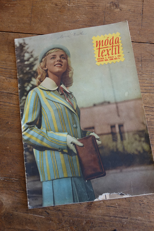Móda, textil ... 7/1955 ... slovensky — foto 1