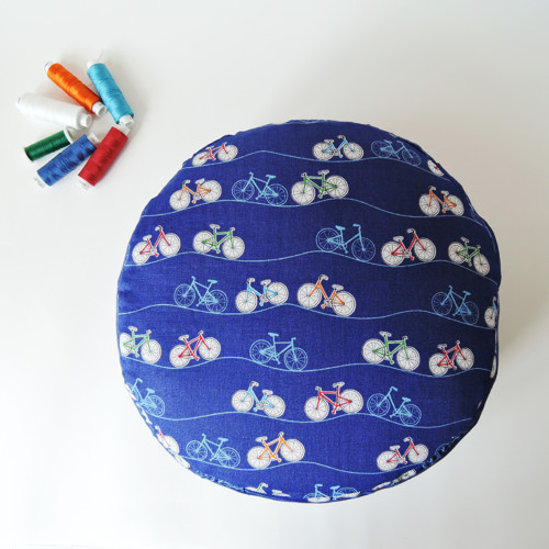 Bicyklovitý modrý - meditační polštářek