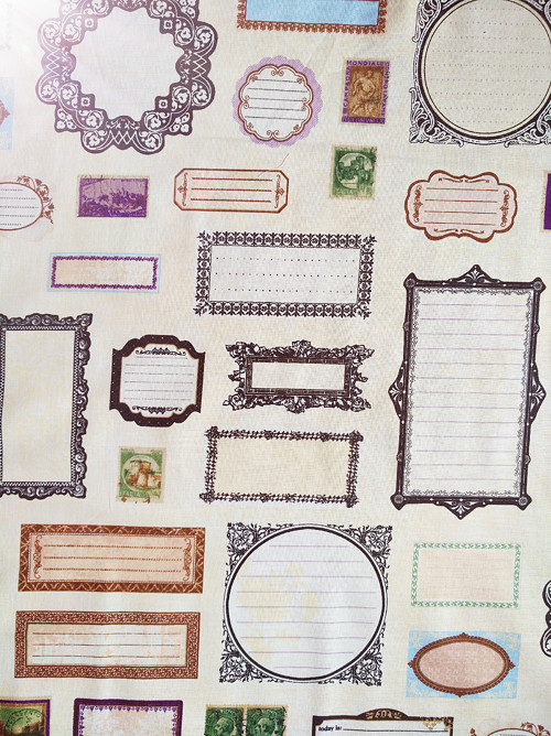 Labels, 60 x 110 cm