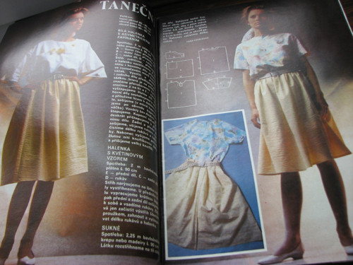 Časopis Žena a móda, číslo 8/1986, střihy!