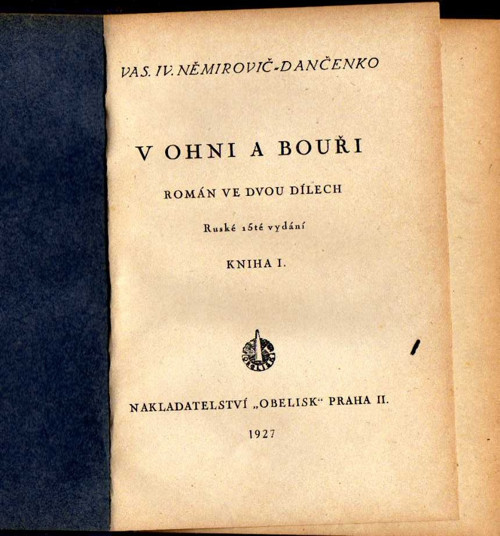 Nemirovič - Dančenko V. Ivanovič: V ohni a bouři