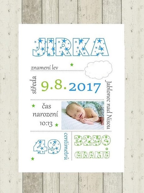 Plakát - dekorace do dětského pokoje