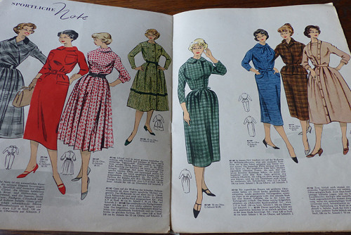 Časopis Mode und Schnitt...moda 43/1958
