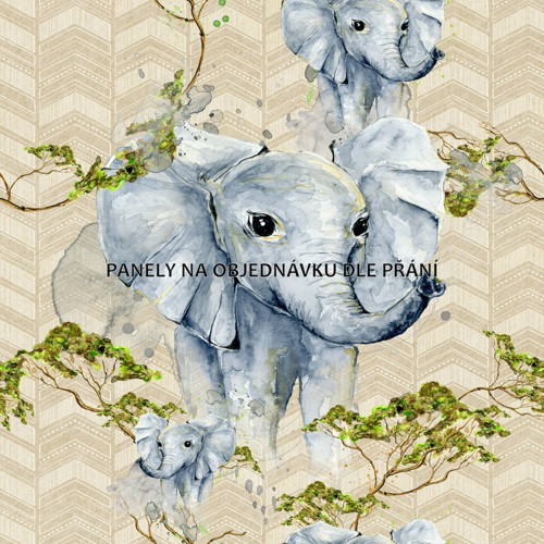 Bavlněná látka - panel 35 x 35 cm PŘEDOBJEDNÁVKA