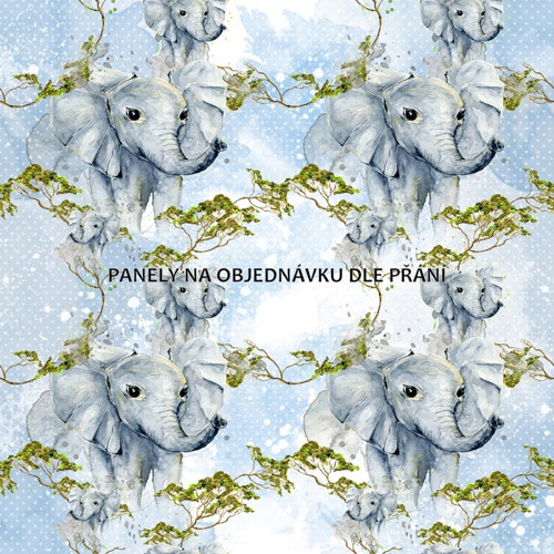 Bavlněná látka - panel 35 x 35 cm PŘEDOBJEDNÁVKA