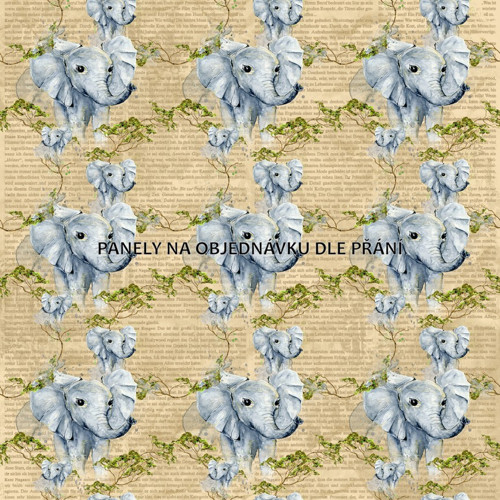 Bavlněná látka - panel 35 x 35 cm PŘEDOBJEDNÁVKA