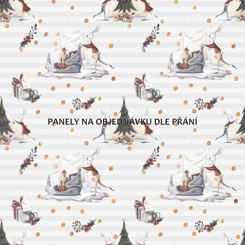 Bavlněná látka - panel 35 x 35 cm PŘEDOBJEDNÁVKA