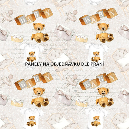 Bavlněná látka - panel 35 x 35 cm PŘEDOBJEDNÁVKA