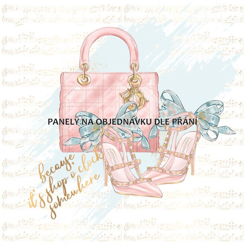 Bavlněná látka - panel 35 x 35 cm PŘEDOBJEDNÁVKA
