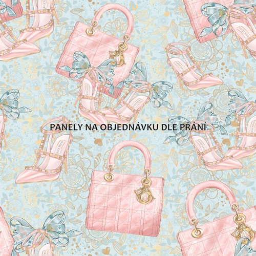 Bavlněná látka - panel 35 x 35 cm PŘEDOBJEDNÁVKA