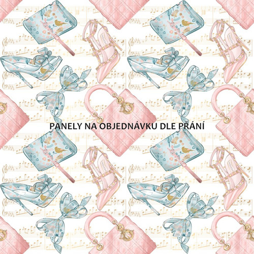 Bavlněná látka - panel 35 x 35 cm PŘEDOBJEDNÁVKA