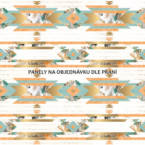 Bavlněná látka - panel 35 x 35 cm PŘEDOBJEDNÁVKA — foto 1