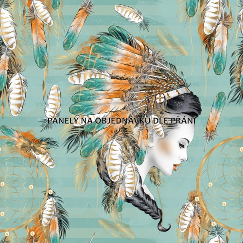 Bavlněná látka - panel 35 x 35 cm PŘEDOBJEDNÁVKA