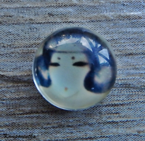 Kabošon hlava ženy 12mm 4