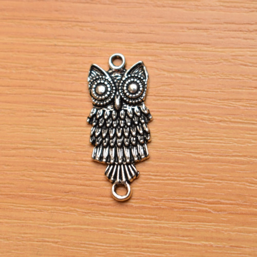 Sovička - starostříbro - 28mm x 13mm