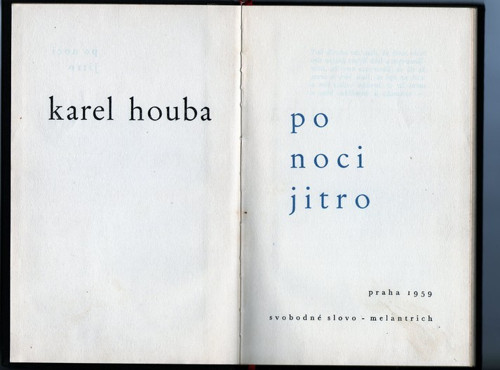 Houba Karel - Po noci jitro