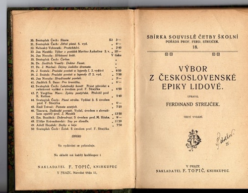 Výbor z Československé epiky lidové