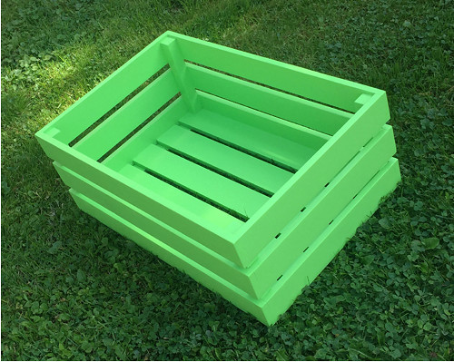 Dřevěná bedýnka "Garden" - Green — foto 1