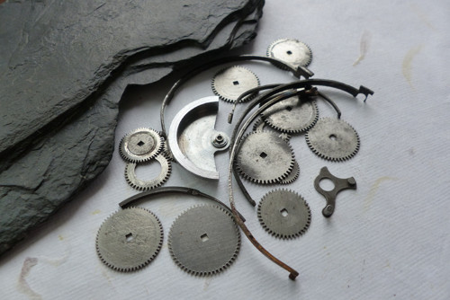 Ozubená kolečka 31..vintage materiál pro steampunk