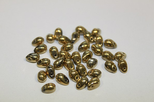 Slza - 4/6mm - krystal/zlato amber - 60ks