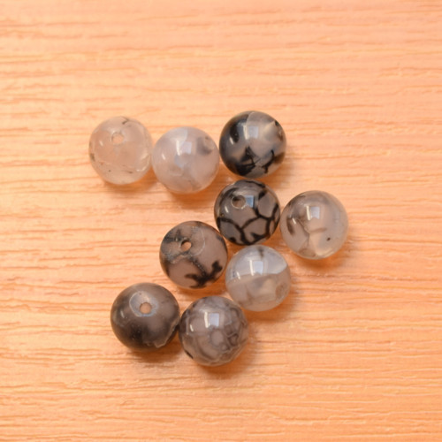 Achát dračí 8mm - 4 kusy