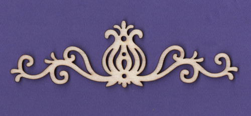 Dřevěný výřez, ornament, Cibuláček