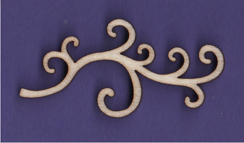 Dřevěný výřez, drobný ornament, menší
