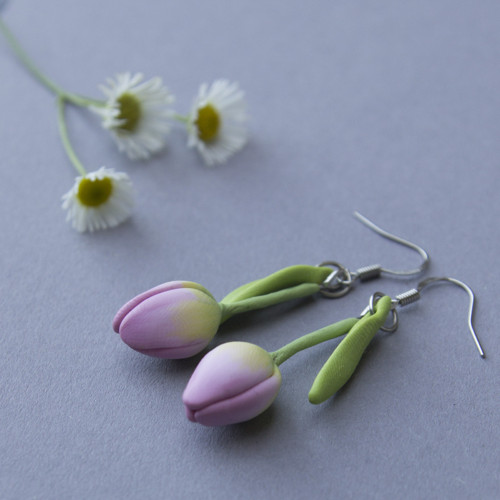 Náušnice - Tulipány — foto 1