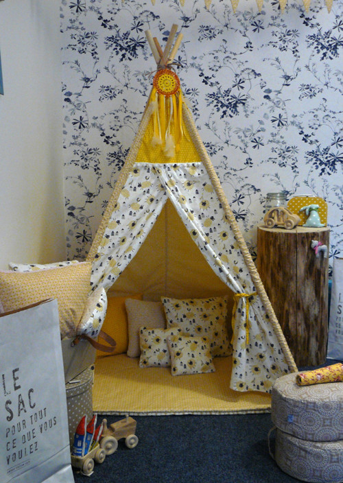 Dětské teepee Žlutá ovečka — foto 1