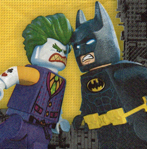 Papírový ubrousek, lego Batman, 2 kusy