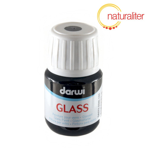 Vitrážová barva Darwi glass černá 30ml