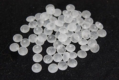 Čočka - 8mm - krystal/lept - 30ks