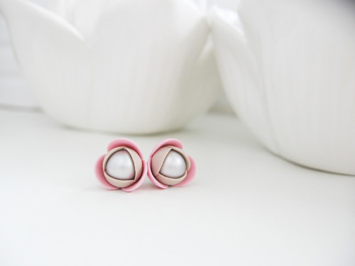 Glam rose, náušnice — foto 1