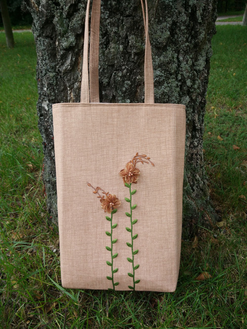 Taška Flowers Brown — foto 1