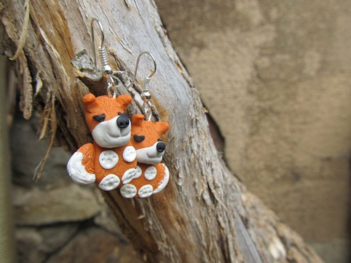 Náušnice se shiba-inu